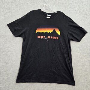 Switzerland Men Shirt XL Sorry No Beach Mountain Sunset Lehmann & Vallotton 2012